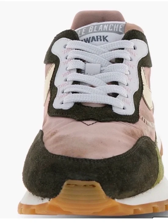 NWT VOILE BLANCHE Qwark Hype Sneaker in Army Green - Picture 4 of 15